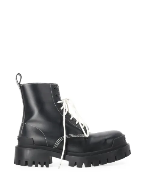 Balenciaga Pre-Owned 2020s Strike lace-up ankle boots Black BAPUITSH757152W