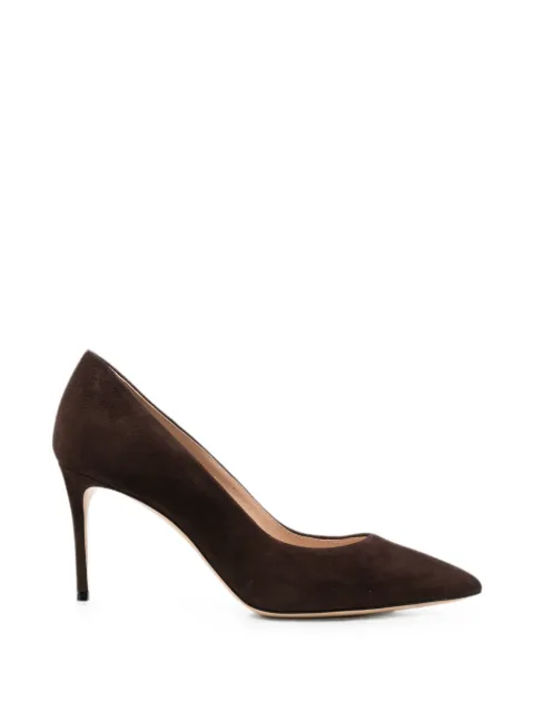 Casadei pointed-toe suede pumps Brown 1F911W0801CAMOS