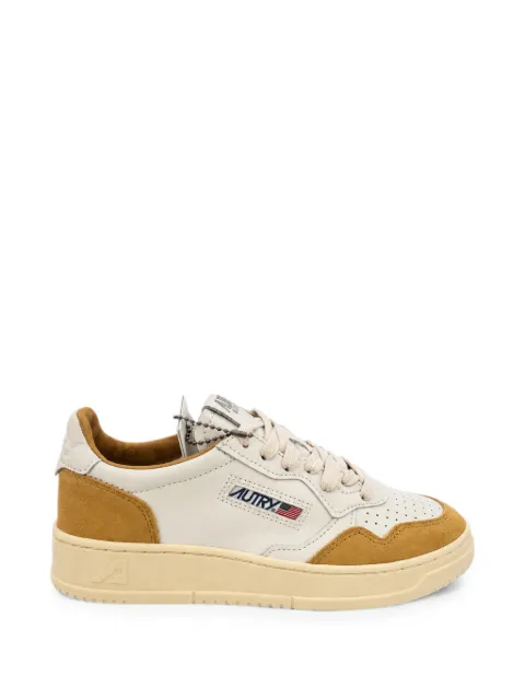 Autry Medalist panelled leather sneakers White AULWFT18