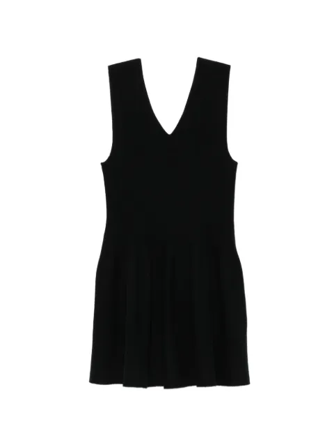 Lisa Yang V-neck mini dress Black 2026494