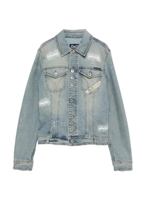 Dolce & Gabbana Pre-Owned 2000s distressed denim jacket Blue DG350CGD