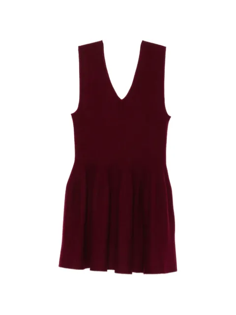 Lisa Yang V-neck mini dress Red 2026494