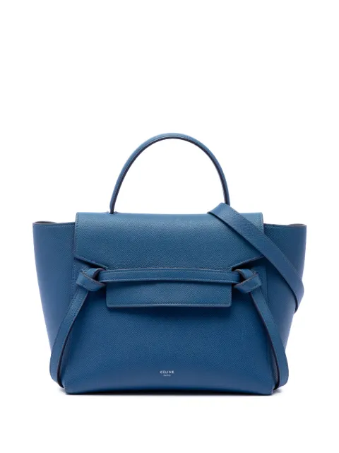 Celine Pre-Owned 2017 Micro Grained Calfskin Belt Bag satchel Blue YCBOAP2RWJ0D7OF7