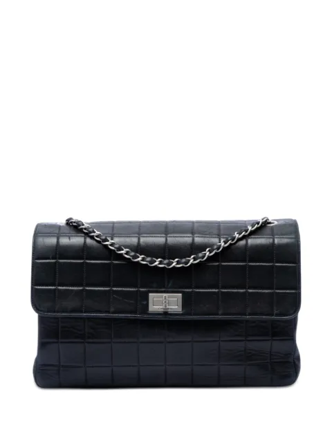CHANEL Pre-Owned 2000-2002 Chocolate Bar Lambskin Reissue 2.55 Single Flap crossbody bag Black VO4G6GD9K6SYL55A
