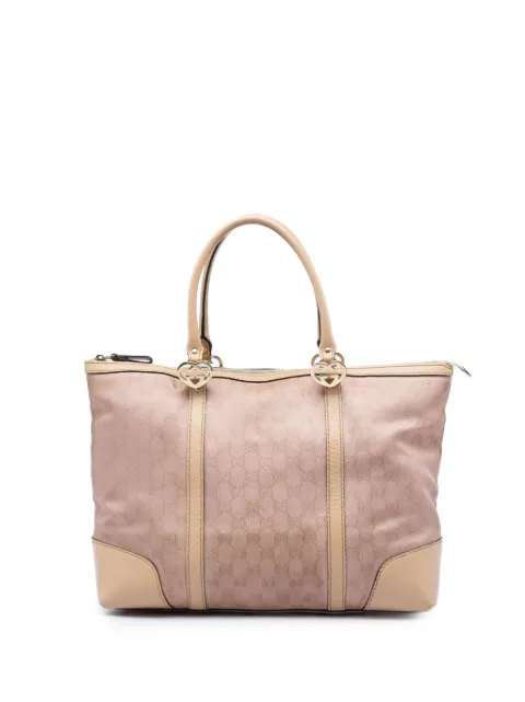 Gucci Pre-Owned 2016-2026 GG Metallic Canvas Lovely tote bag Pink VHY1CN08Z0WBMVUH