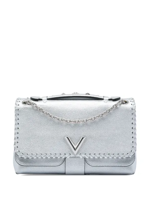 Louis Vuitton Pre-Owned 2017 Metallic Cuir Plume Ecume Very Chain Bag satchel Silver EGQZBTTLFGPV8D1M