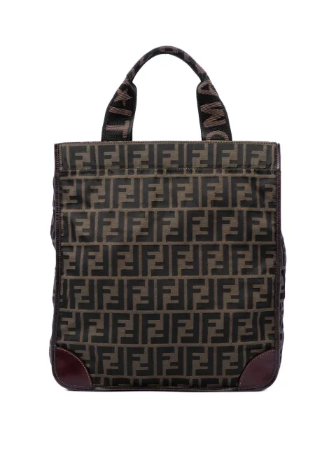 Fendi Pre-Owned 2000-2010 Zucca Canvas Shopping tote bag Brown F0K1KSBIQXOUAQIH