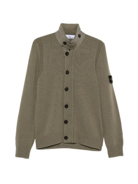 Stone Island 5100047 lambswool cardigan Green L2S155100047S00A3