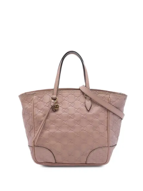 Gucci Pre-Owned 2016-2026 Small Guccissima Bree satchel Pink DVZK0TRQ8BXN8UGM