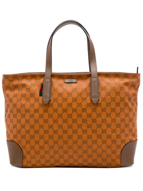 Gucci Pre-Owned 2016-2026 GG Canvas Web tote bag Brown RL7FWHGSL4OFJKXJ