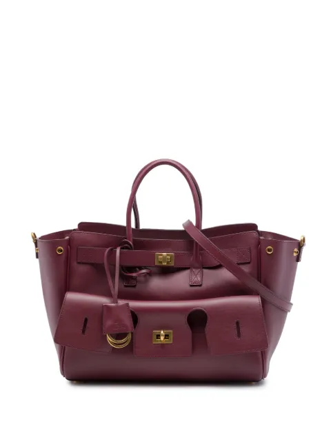 Balenciaga Pre-Owned 2012 Small Smooth Calfskin Bel Air Carry All Tote satchel Red R7PUISF98KONXUIS
