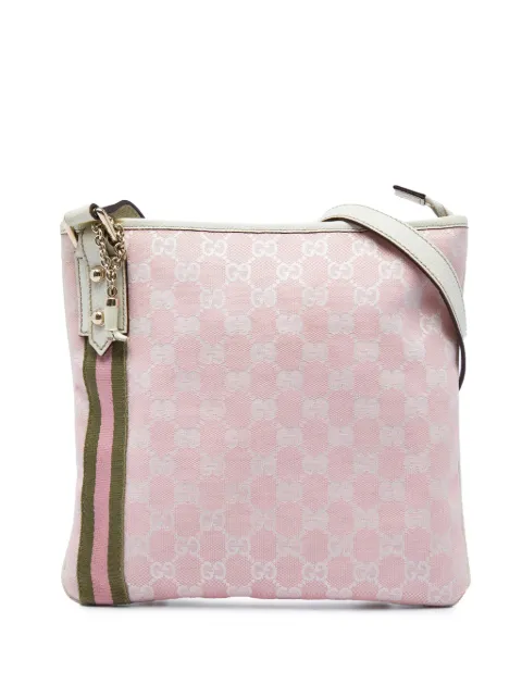Gucci Pre-Owned 2000-2015 GG Canvas Web Jolicoeur crossbody bag Pink T1NR4I4CVDGJO3L4