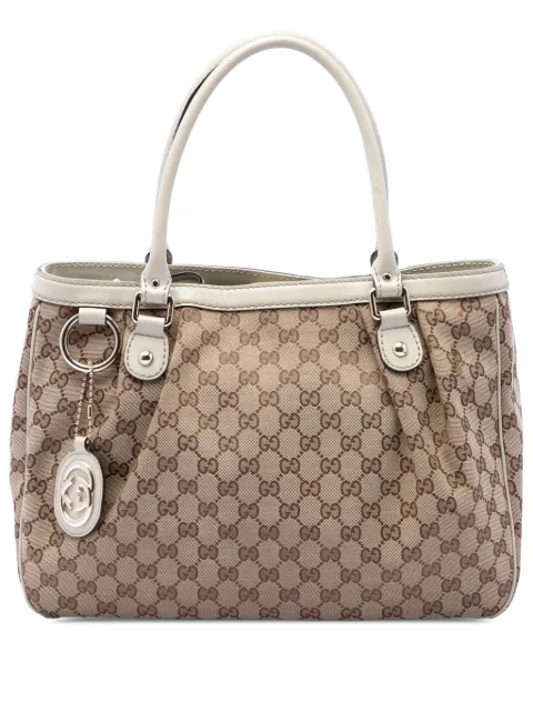 Gucci Pre-Owned 2016-2026 GG Canvas Sukey tote bag White RCHCMBZEULVFJPWK