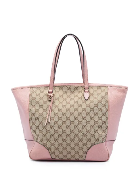 Gucci Pre-Owned 2016-2026 GG Canvas Bree Zippered tote bag Pink PMBOGXO2AWF3ES2F