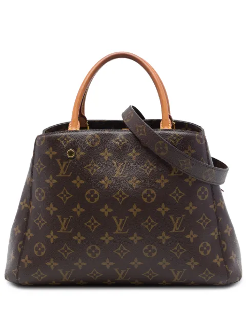 Louis Vuitton Pre-Owned 2017 Monogram Montaigne MM satchel Brown NX24RMC3MIXC1EVP