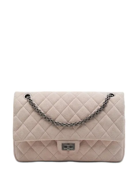 CHANEL Pre-Owned 2014 Quilted Suede Reissue 2.55 Double Flap 226 shoulder bag Pink 8BPY3ART2LZHBL8S