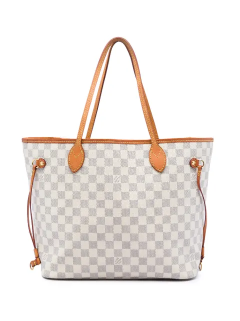 Louis Vuitton Pre-Owned 2018 Damier Azur Neverfull MM tote bag White 89FR4YP9V5YWVH80