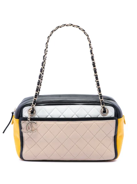 CHANEL Pre-Owned 2013-2014 Tricolor Quilted Lambskin Graphic Camera Case Bag shoulder bag Multicolour 7F1O56BMLIKUUKD2