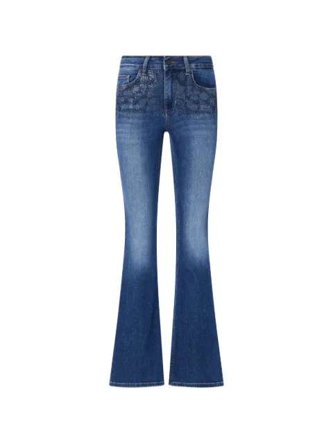 LIU JO bootcut jeans with rhinestones Blue UF6015D03057L077