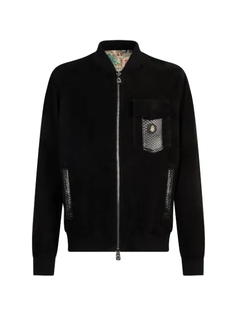Billionaire chest-pocket suede jacket Black IAFCMLB2058BLE080P