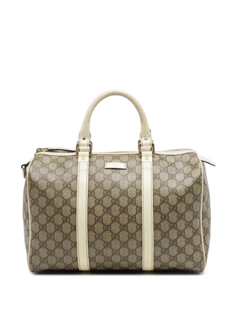 Gucci Pre-Owned 2016-2026 Medium GG Supreme Joy boston bag White 9VOEAL8BU6W5I0AI