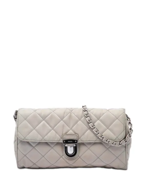 Prada Pre-Owned 2000-2013 Impuntu Tessuto Chain crossbody bag Grey KPKA4XIOGVD8MWAR