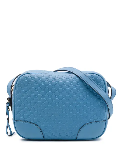 Gucci Pre-Owned 2016-2026 Microguccissima Bree crossbody bag Blue 55NSTXYRLL4MQ8UI