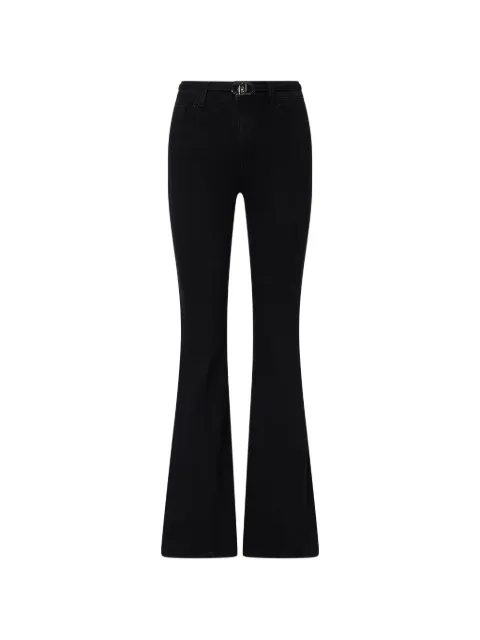 LIU JO high-waisted bootcut jeans Black UF6087D0264