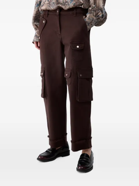 LIU JO worker pants with pockets Brown CF6227T1819