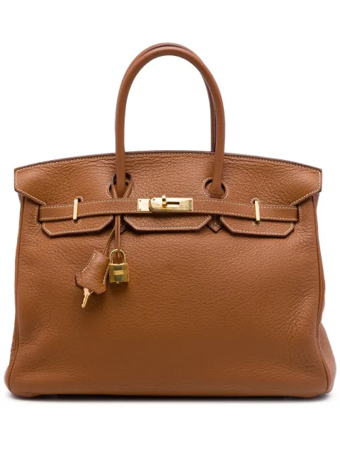 Hermès Pre-Owned 2009 Togo Birkin Retourne 35 handbag Brown 37A07G8P43OGWO3K