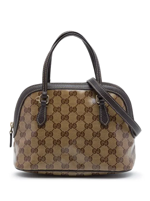 Gucci Pre-Owned 2016-2026 Mini GG Crystal Dome satchel Neutrals 2XY3NUV2HQ7QD0XZ