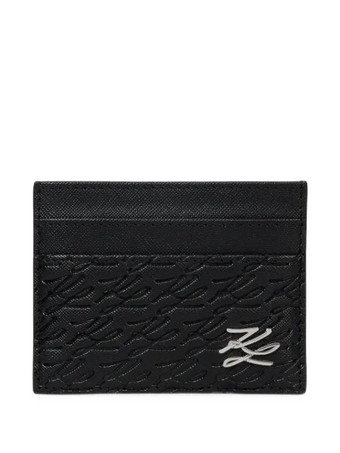 Karl Lagerfeld K/Autograph panel card holder Black B3M32076