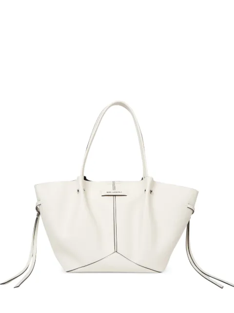 Karl Lagerfeld K/Pierced medium tote White B3W30347