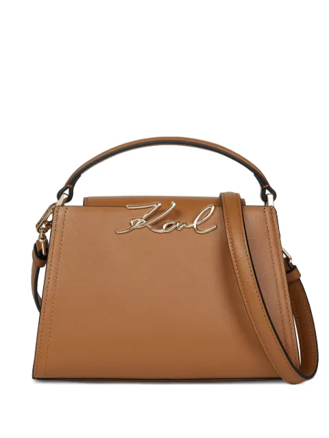 Karl Lagerfeld mini K/Signature top handle bag Neutrals B3W30018