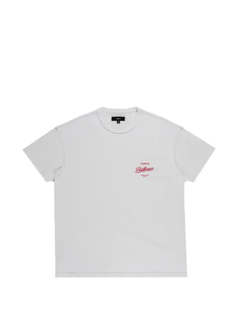Purple Brand Penthouse puff-print T-shirt White P101TWPP326