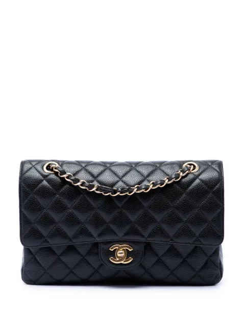 CHANEL Pre-Owned 2009-2010 Medium Classic Caviar Double Flap shoulder bag Black 10J1BO4OU6O69L6M
