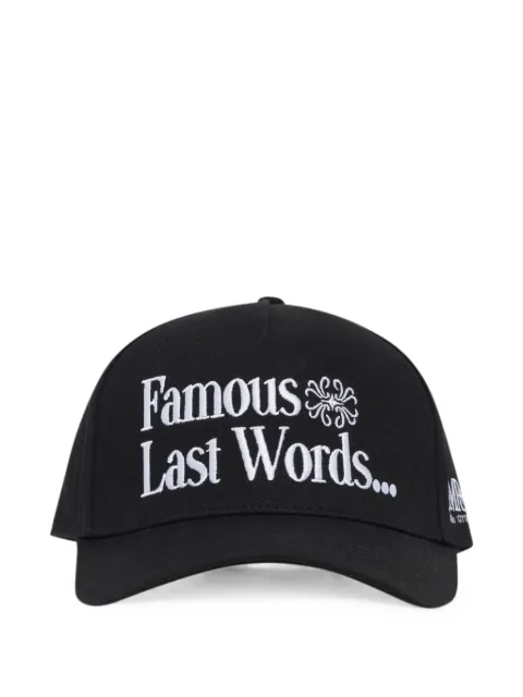 MIDNIGHT RODEO Famous Last Words baseball cap Black MRA101