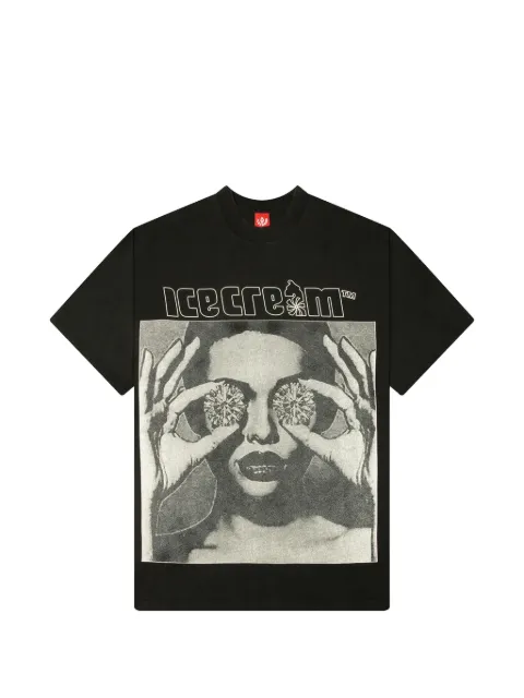 ICECREAM graphic-print T-shirt Black 4614307BLK