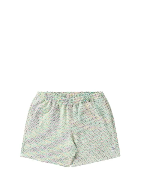 Billionaire Boys Club Rays geometric-pattern shorts Neutrals 8614103JDE