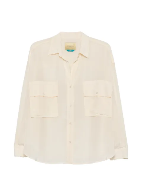 MOMONÌ chest-pocket long-sleeve shirt Neutrals 266MMOSH01326612MO0040