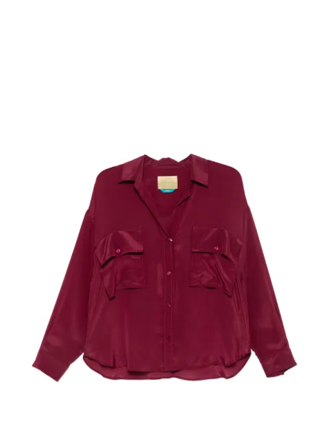 MOMONÌ chest-pocket button-down shirt Purple 266MMOSH01326612MO