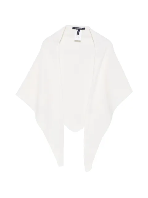 Sofie D'hoore fine-knit pointed-edge scarf White MARCYCOM01