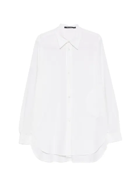 Sofie D'hoore curved-hem long-sleeve shirt White BREGCOLE01