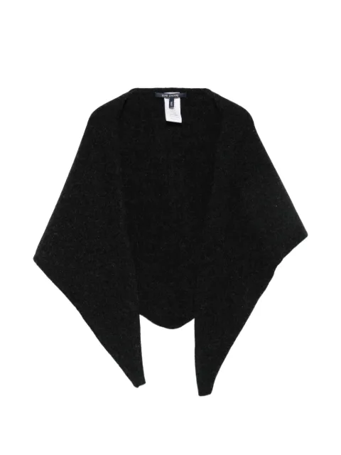 Sofie D'hoore fine-knit triangular scarf Black MARCYCOM03