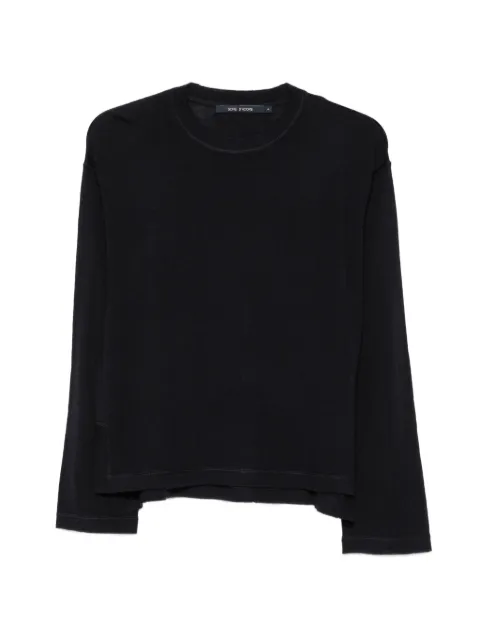 Sofie D'hoore side-slit long-sleeve knit Black MATEOYFI02