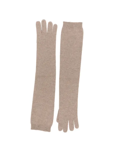 Sofie D'hoore fine-knit long gloves Neutrals ALTAYCASH03