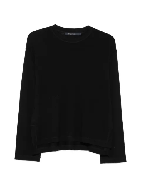 Sofie D'hoore Mateo contrast-stitch long-sleeve knit Black MATEOYFI03