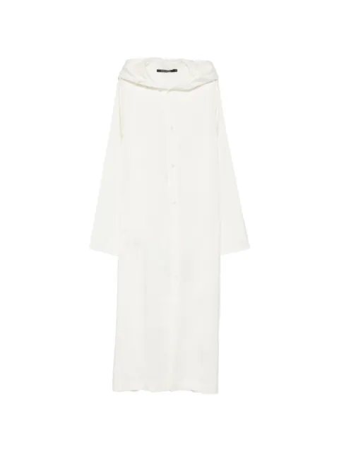 Sofie D'hoore hooded button-up midi dress Neutrals DELISSON01