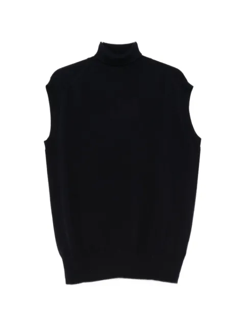 Sofie D'hoore high-neck sleeveless sweater Blue MAIAYCASH02