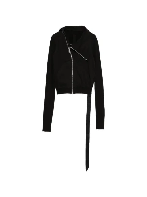 Rick Owens DRKSHDW asymmetric-zip sweatshirt Black DS02F6239RIG